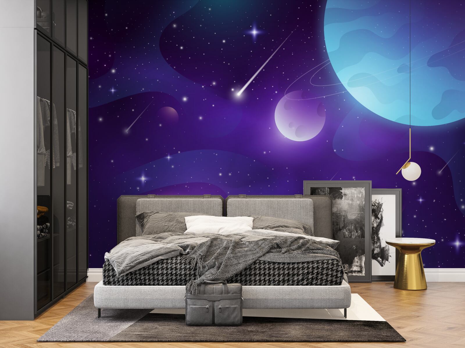 Papier peint les étoiles et les planètes dans l'univers