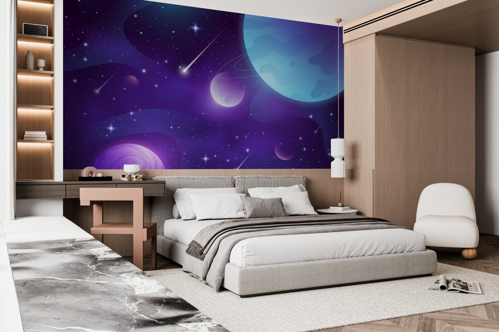 Papier peint les étoiles et les planètes dans l'univers