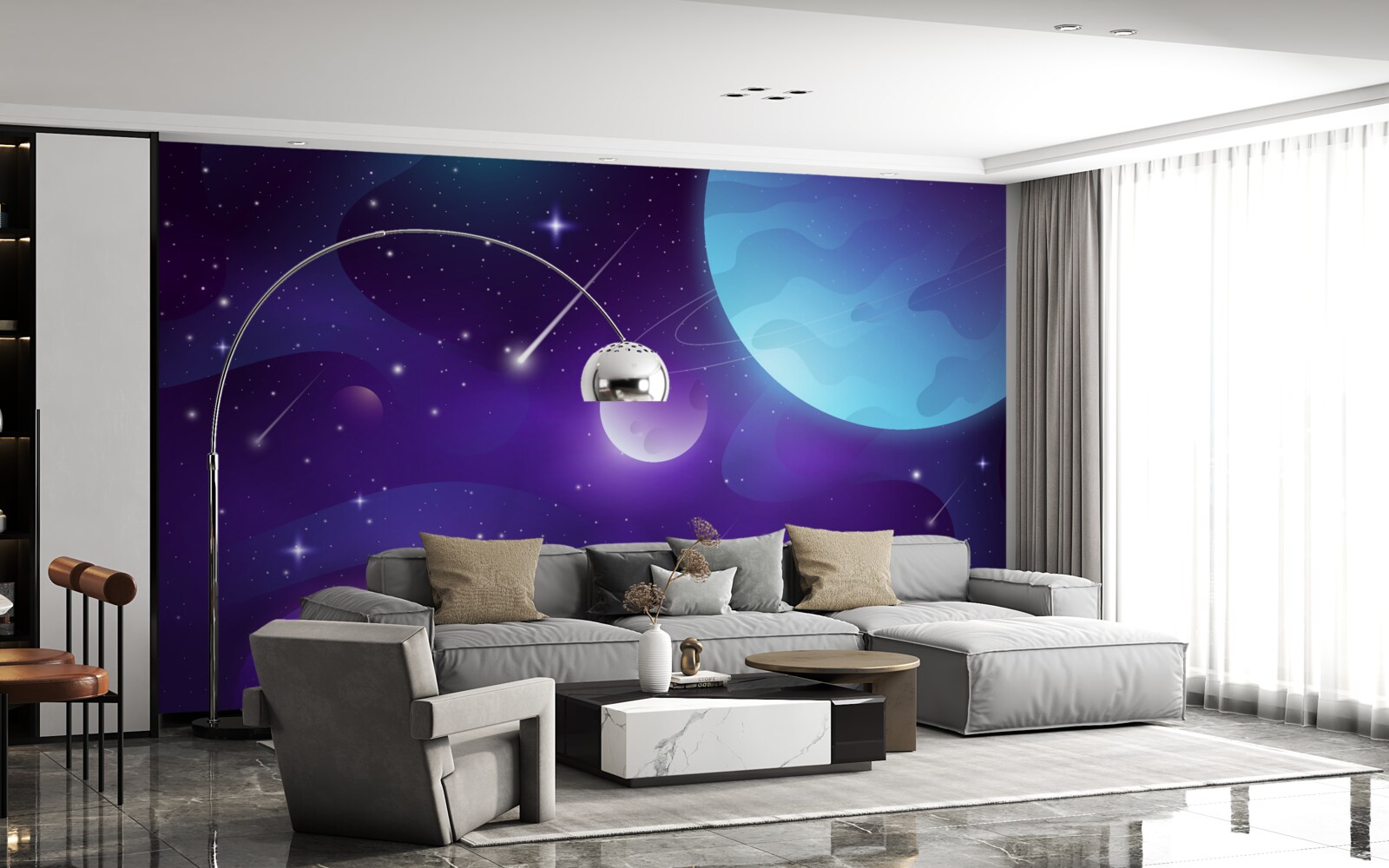 Papier peint les étoiles et les planètes dans l'univers