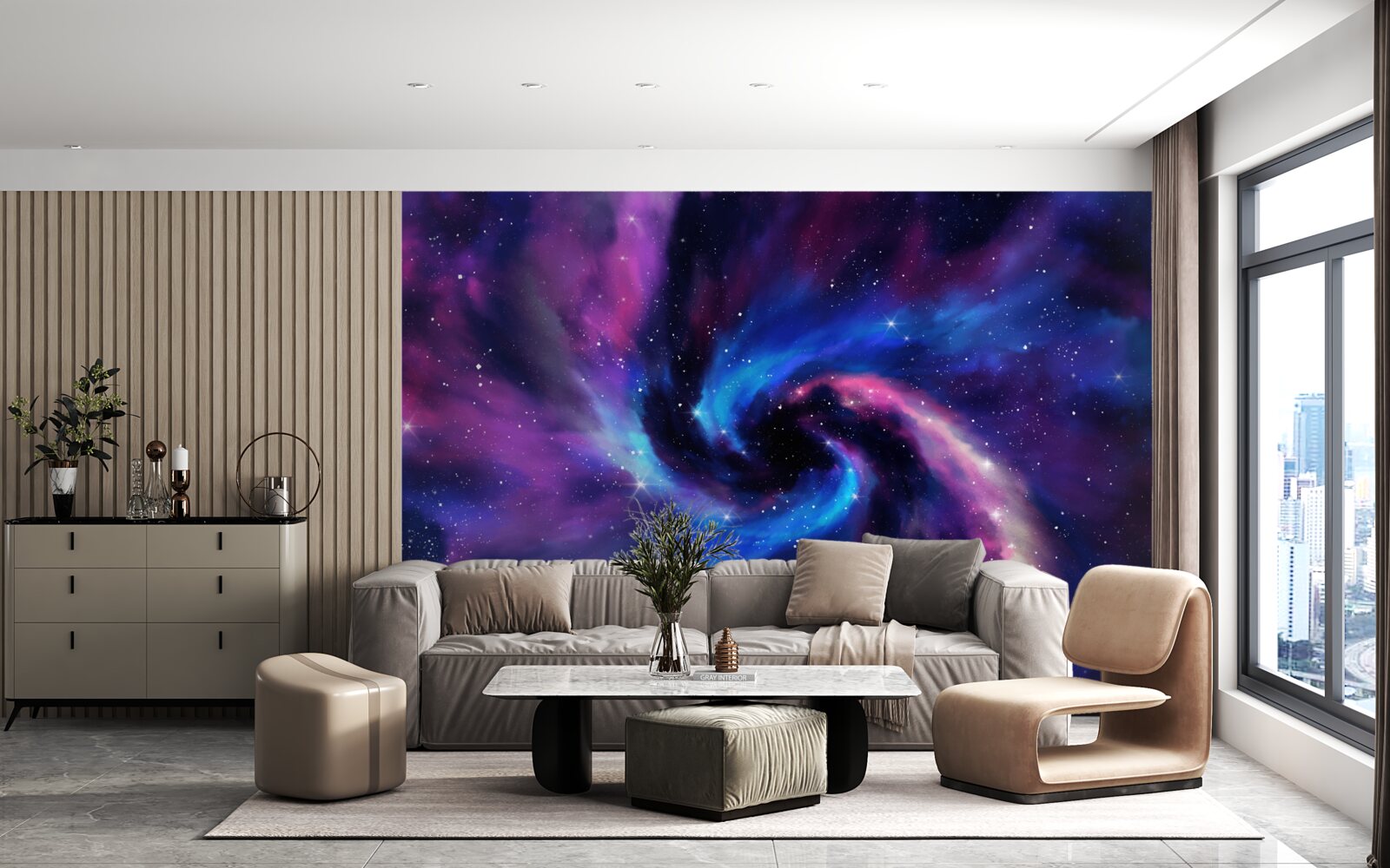 Papier peint nuances fascinantes d'univers