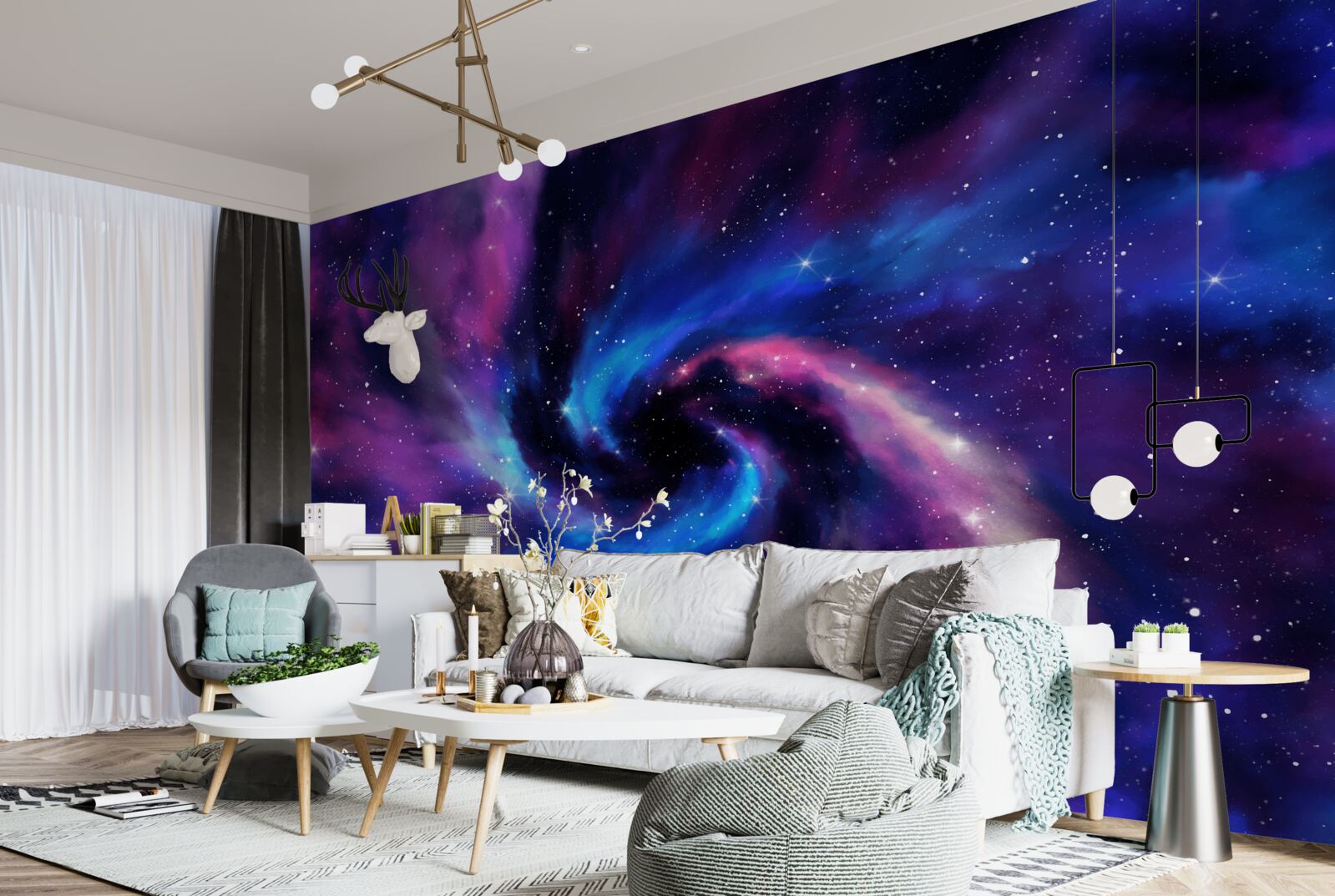 Papier peint nuances fascinantes d'univers