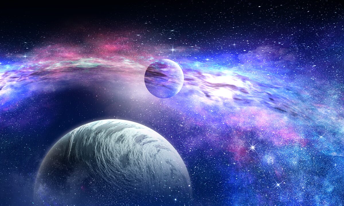 Papier peint les profondeurs non résolues de l'univers