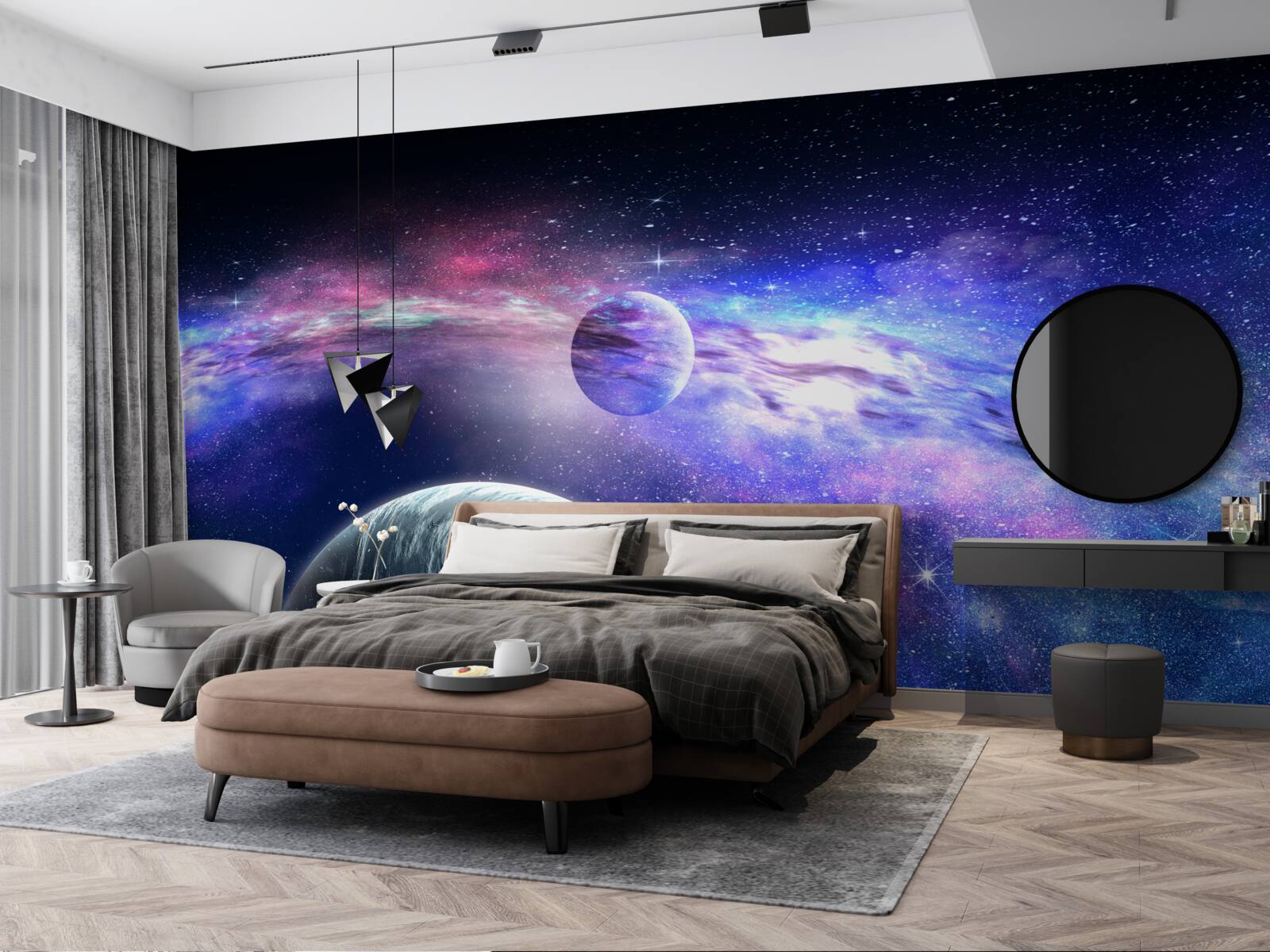 Papier peint les profondeurs non résolues de l'univers