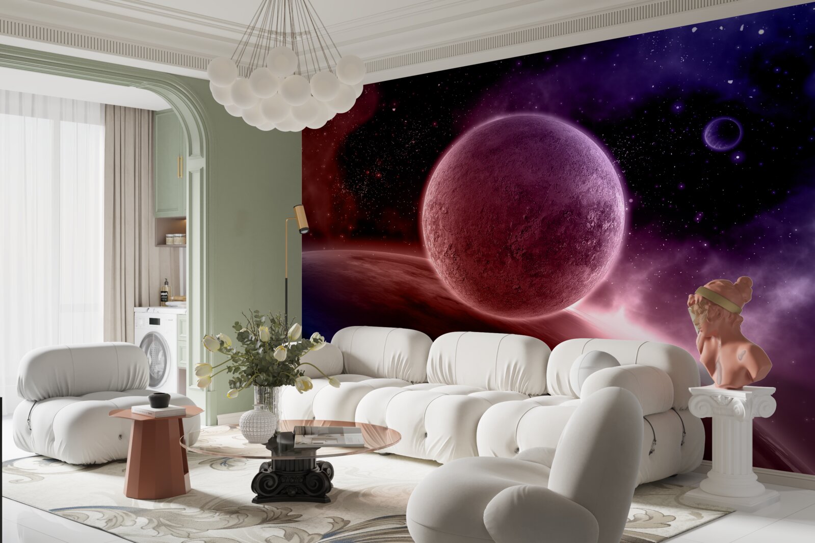 Papier peint planètes non découvertes de notre espace