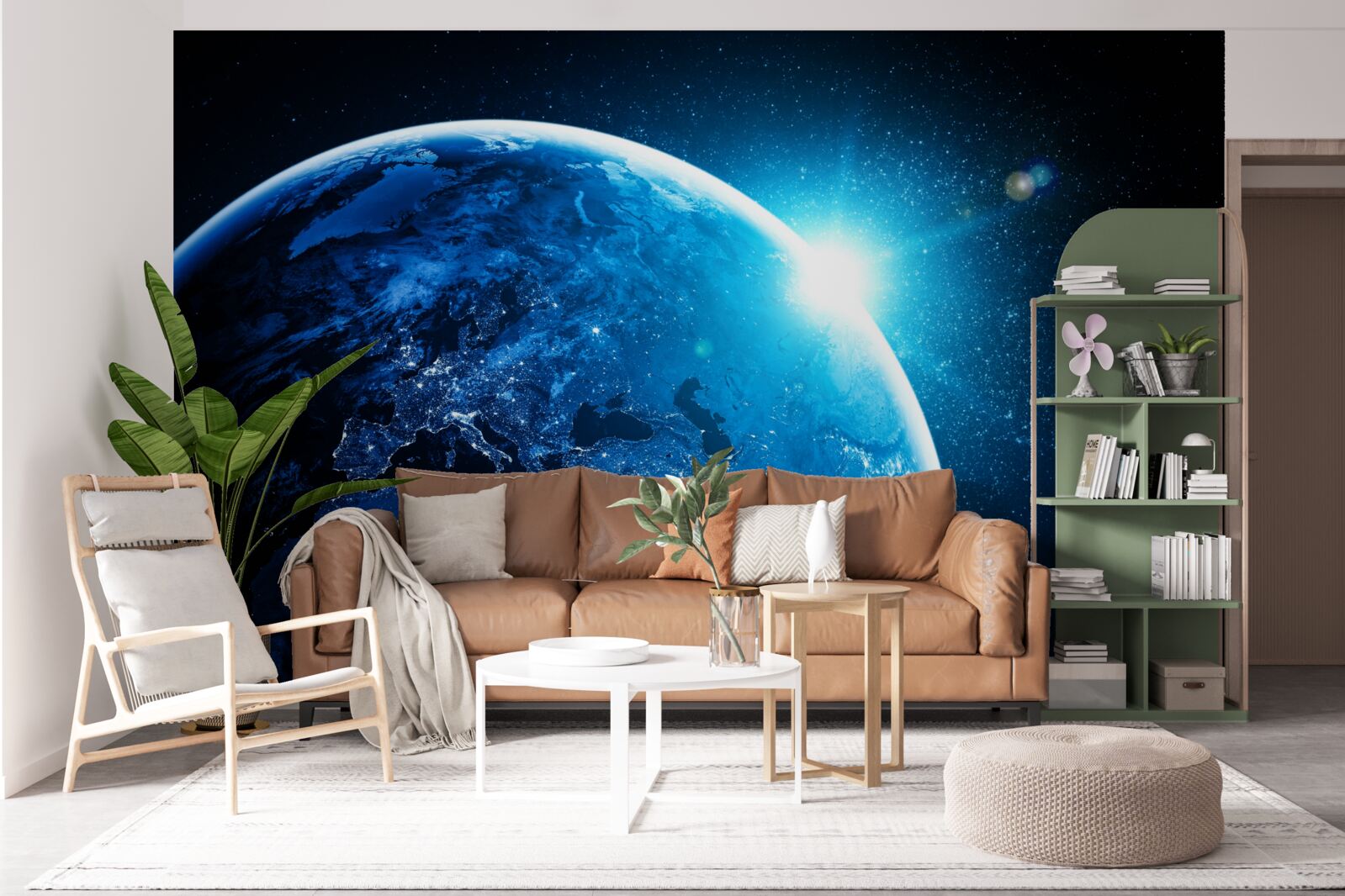 Papier peint une aube froide a enveloppé la terre