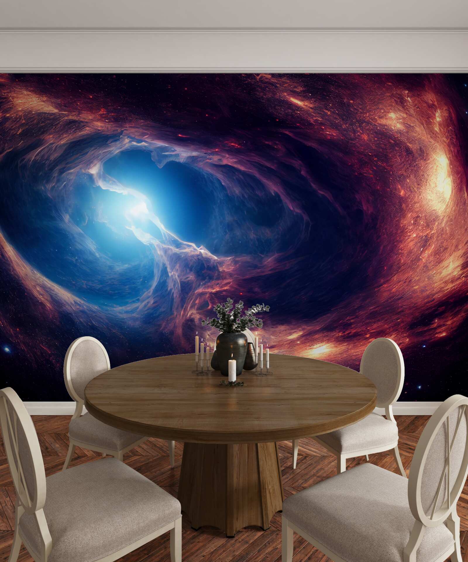 Papier peint les nébuleuses et le système cosmique