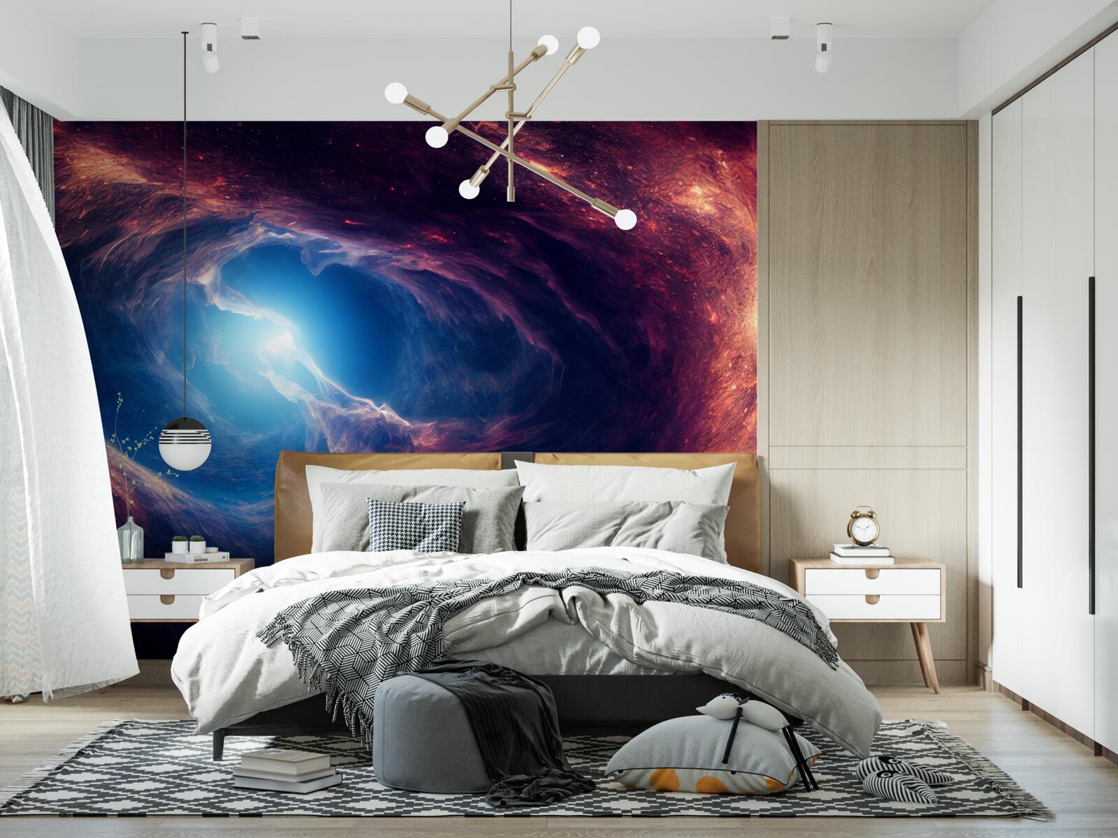 Papier peint les nébuleuses et le système cosmique