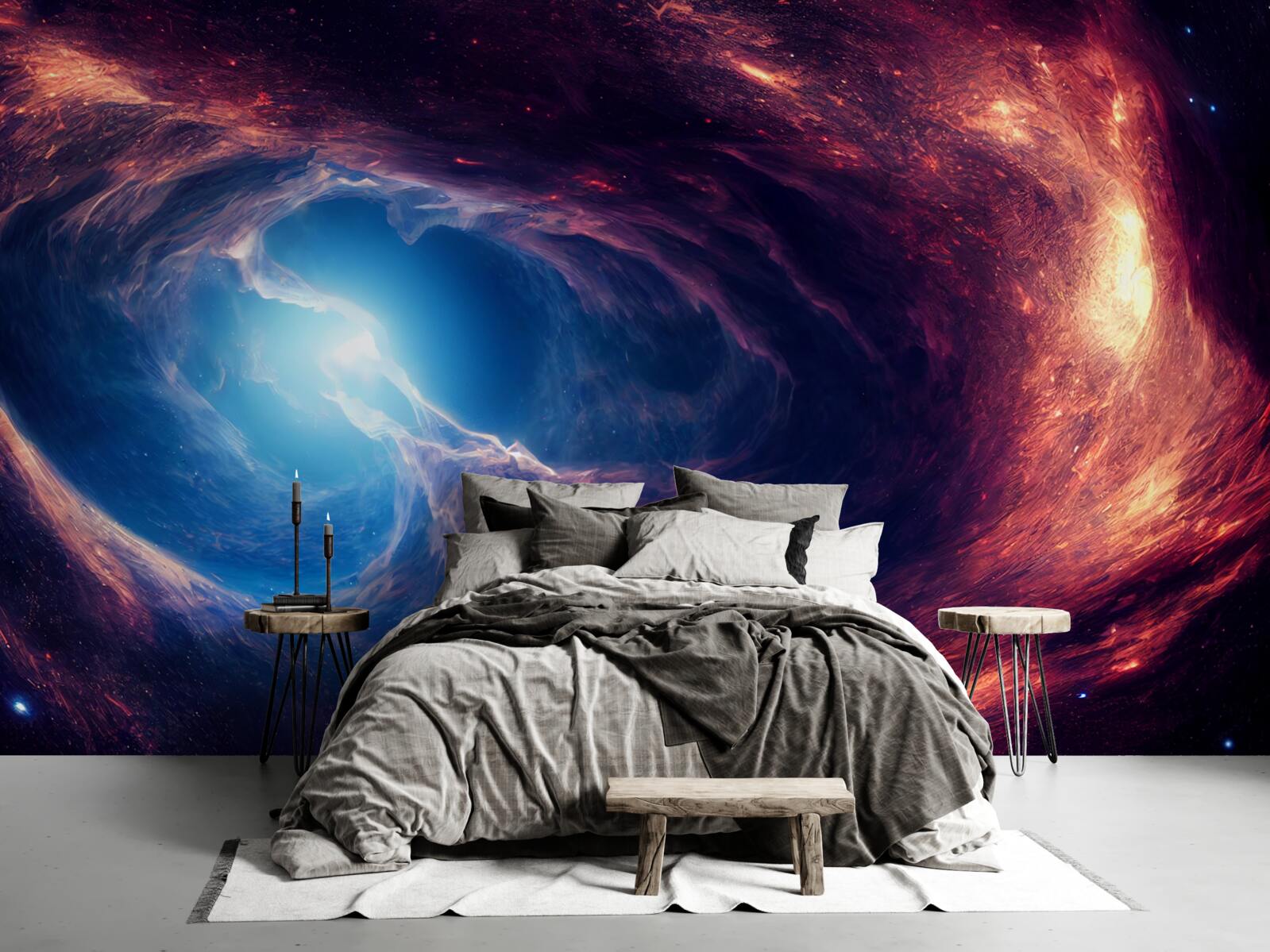 Papier peint les nébuleuses et le système cosmique