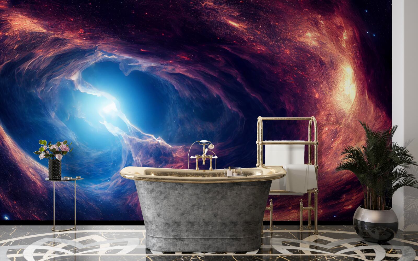 Papier peint les nébuleuses et le système cosmique