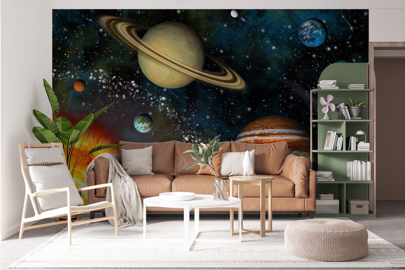 Papier peint le cortège exclusif des planètes