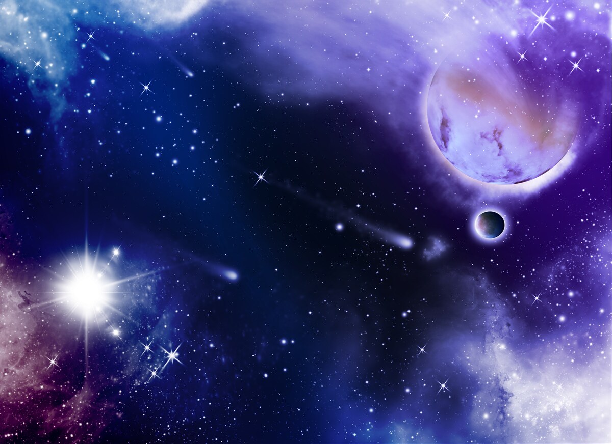 Papier peint espace étoilé