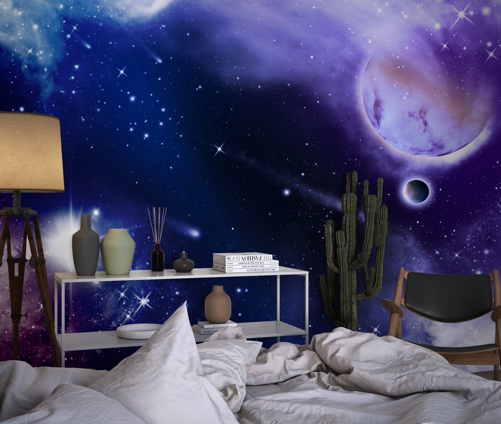 Papier peint espace étoilé