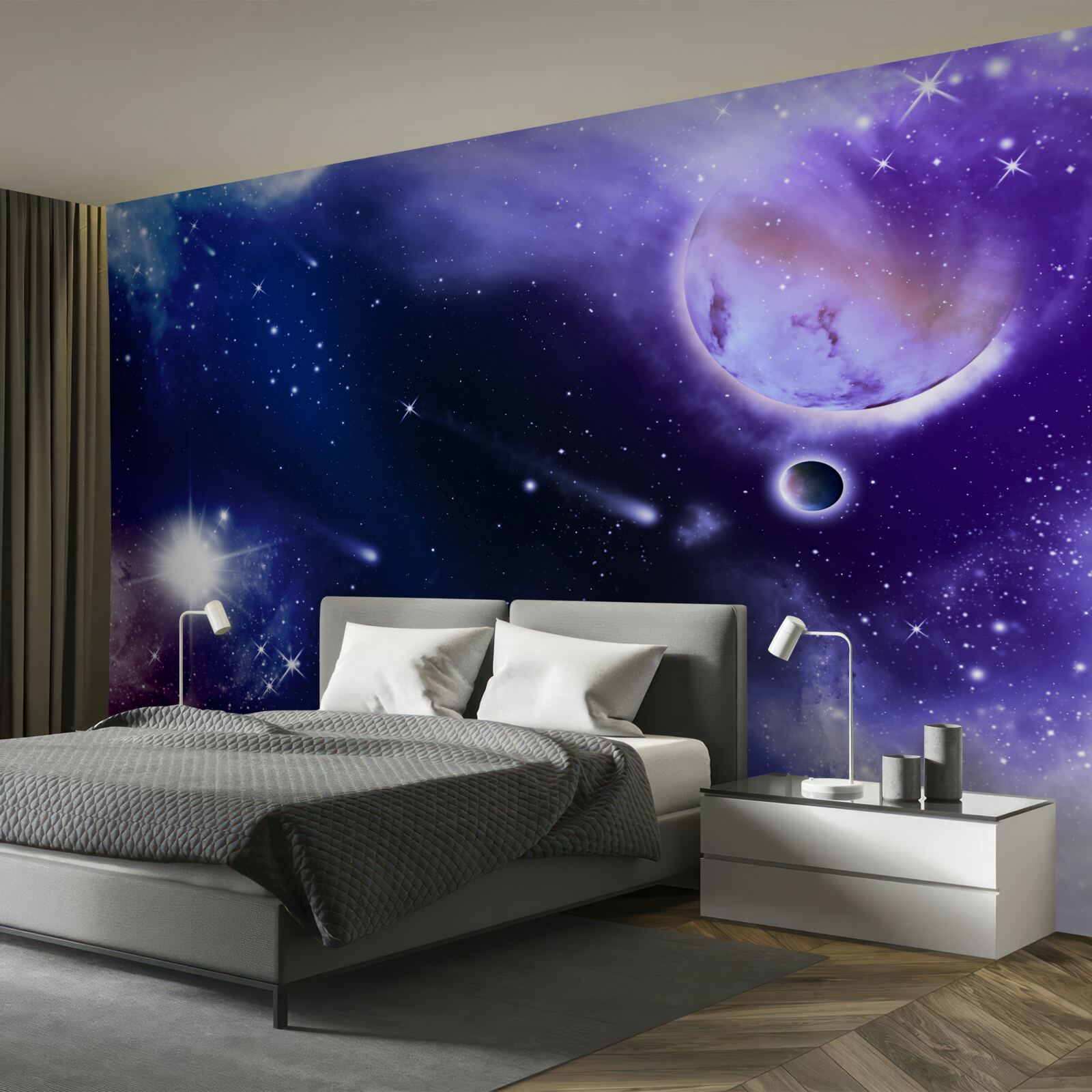 Papier peint espace étoilé