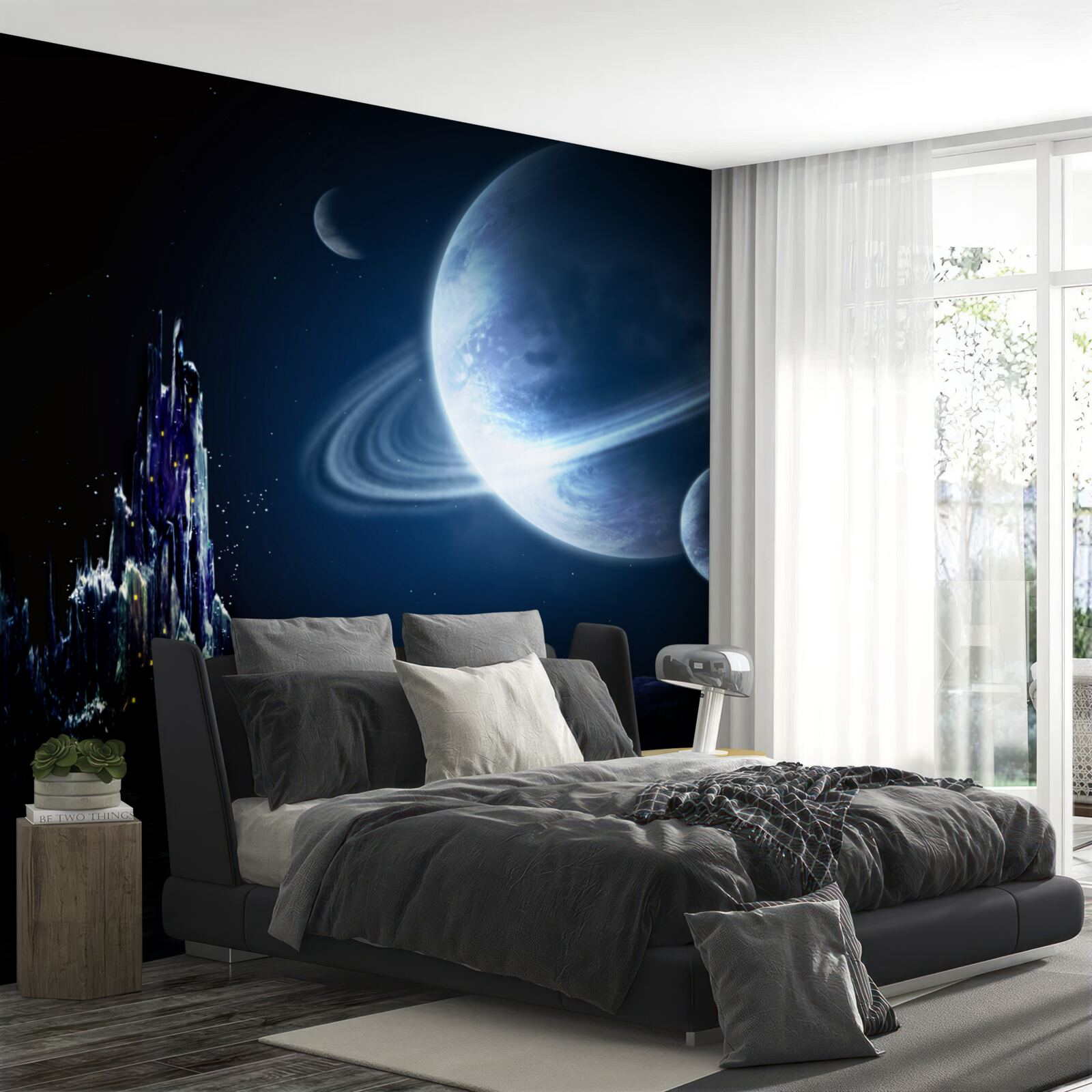 Papier peint un espace à couper le souffle la nuit