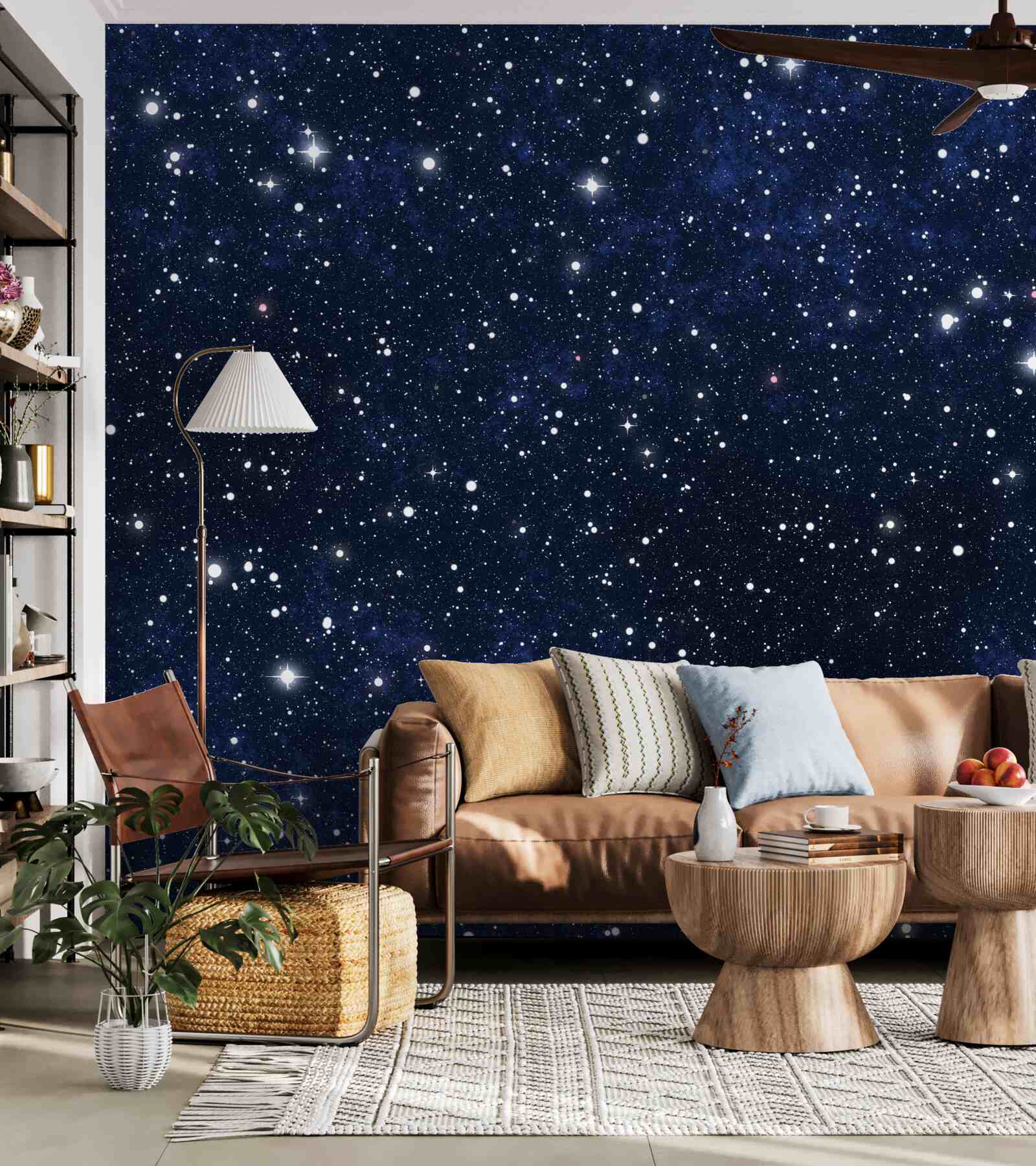 Papier peint couche ciel étoilé
