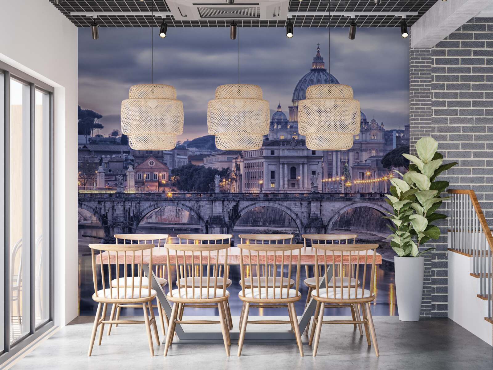 Papier peint le crépuscule de rome