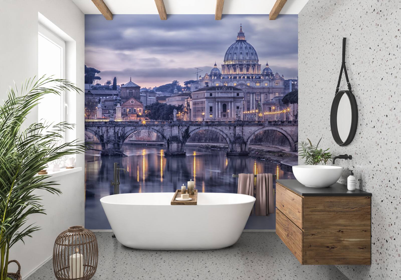 Papier peint le crépuscule de rome