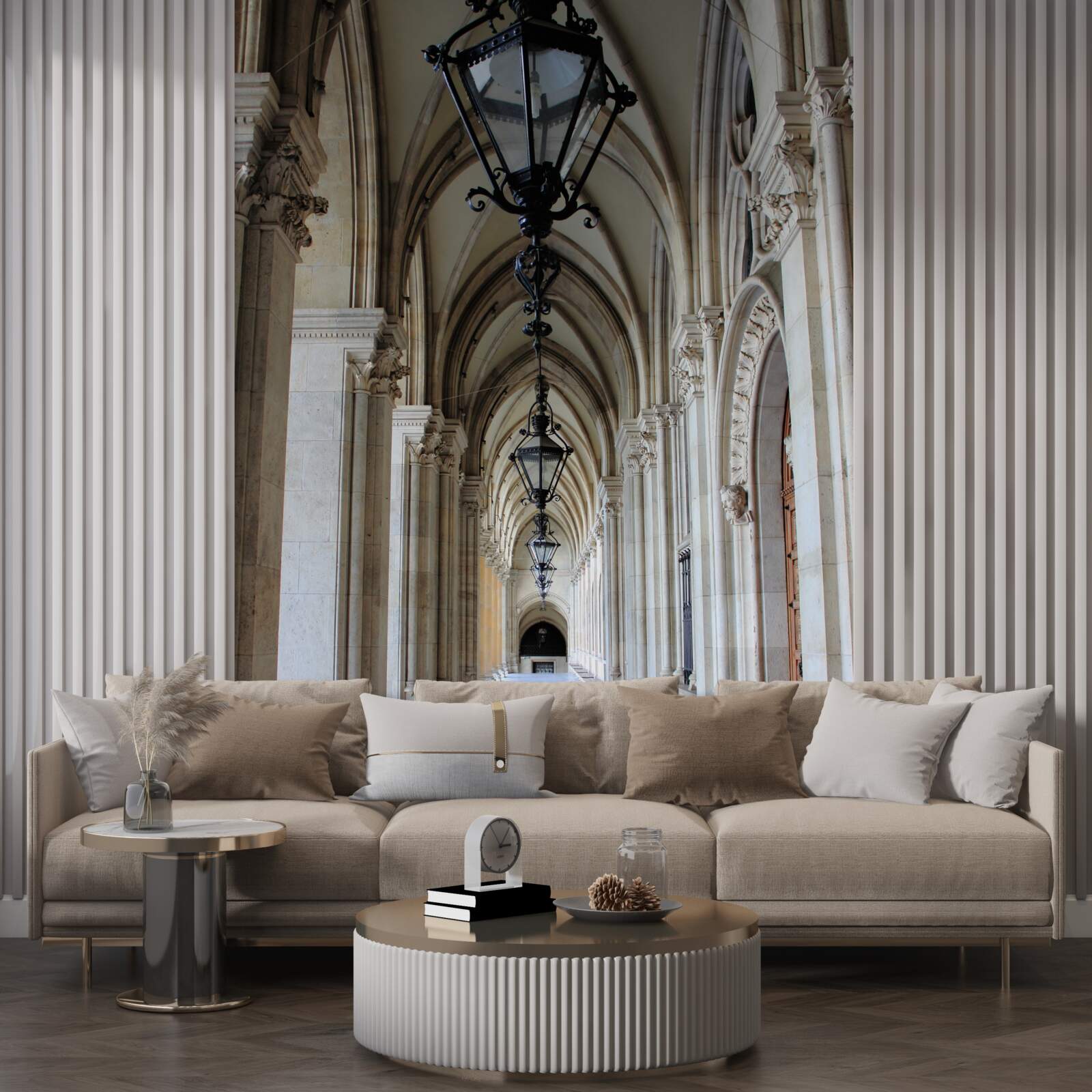 Papier peint arcs gothiques du conseil municipal de vienne