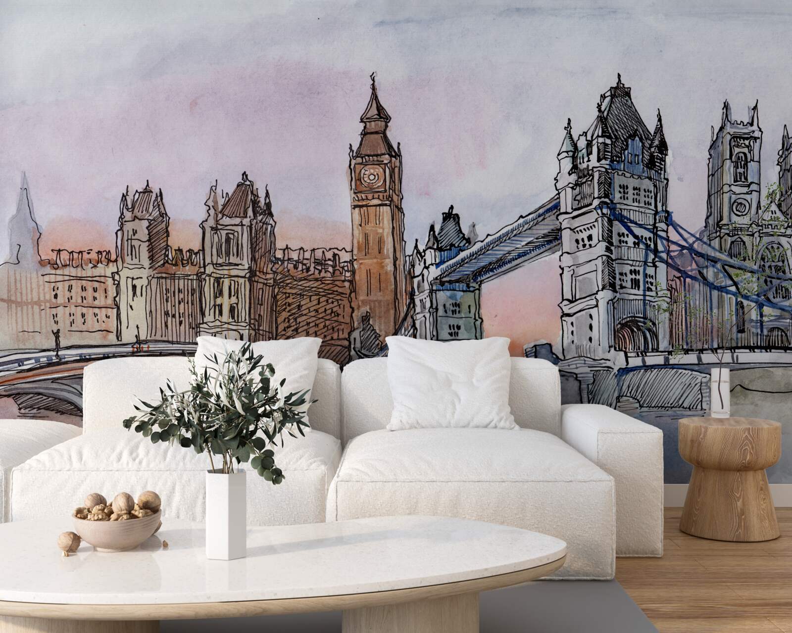 Papier peint monuments emblématiques de la grande-bretagne