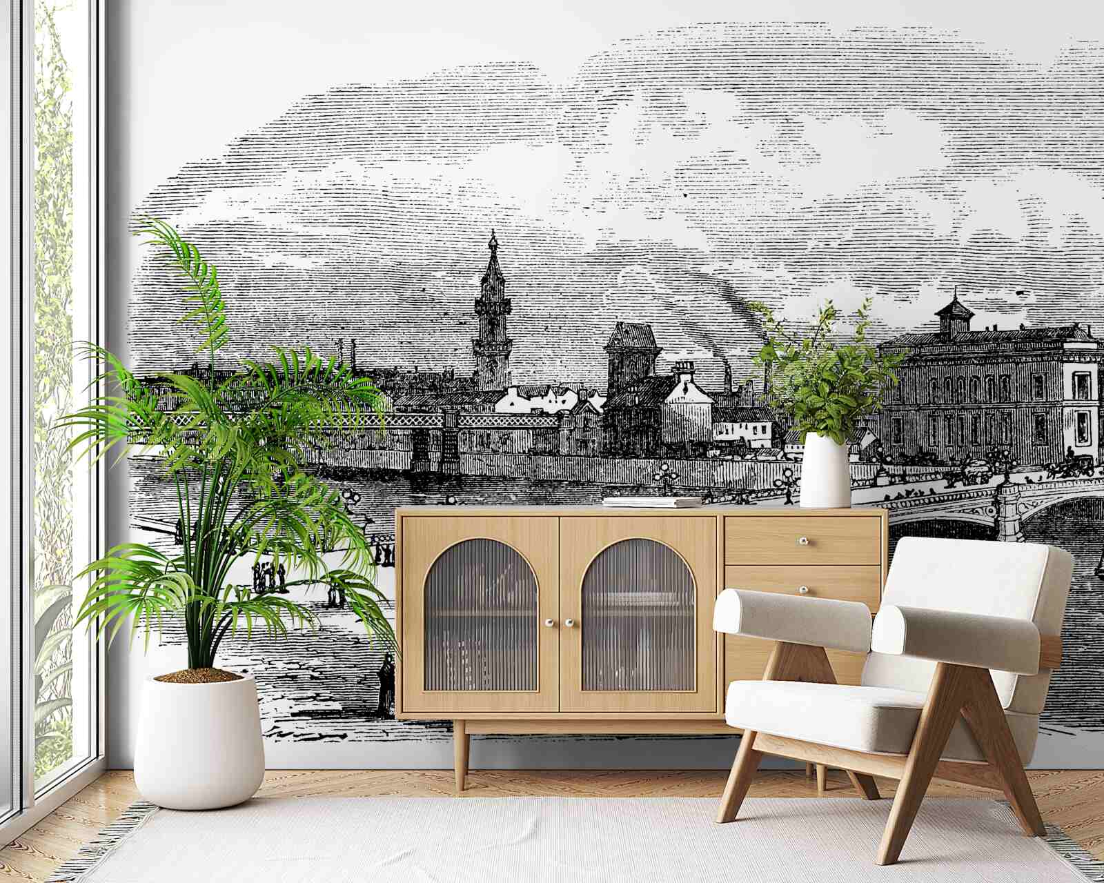 Papier peint retro albert bridge w glasgow