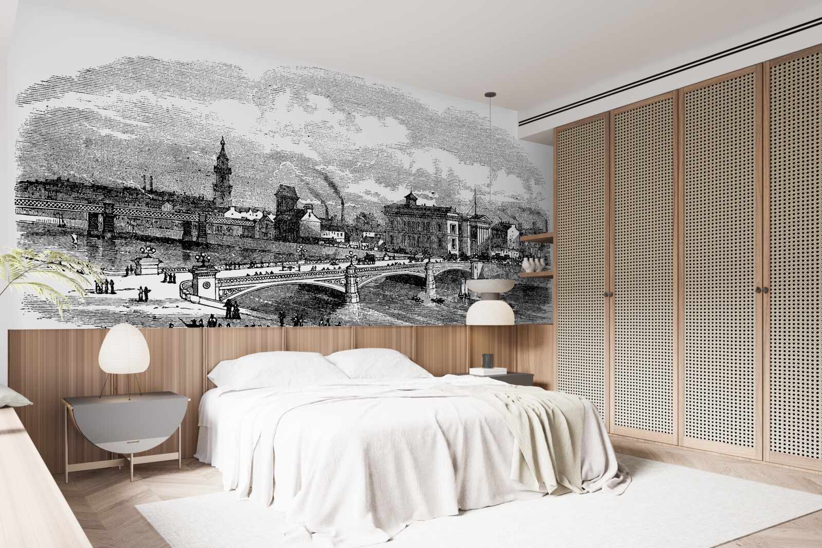 Papier peint retro albert bridge w glasgow