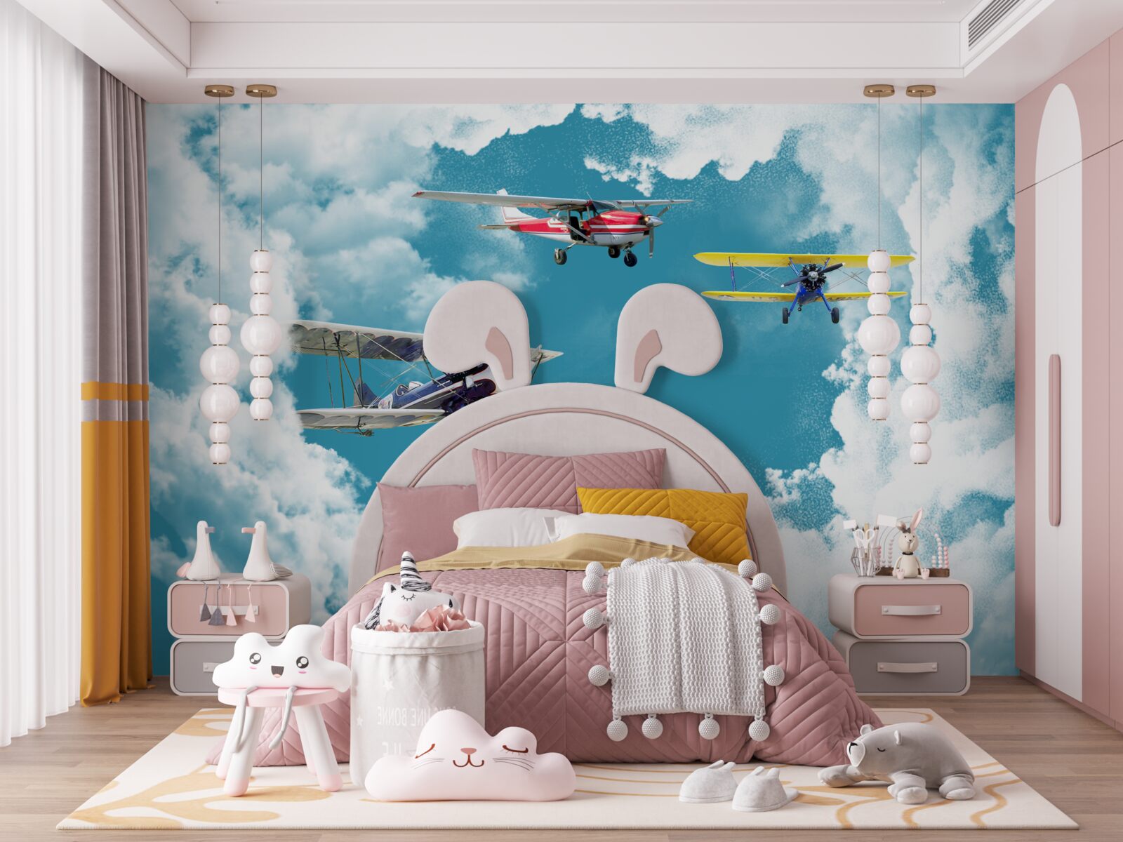 Papier peint les avions sont dans le ciel