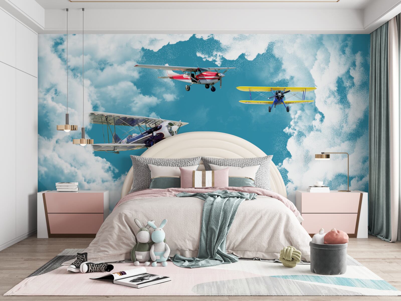 Papier peint les avions sont dans le ciel