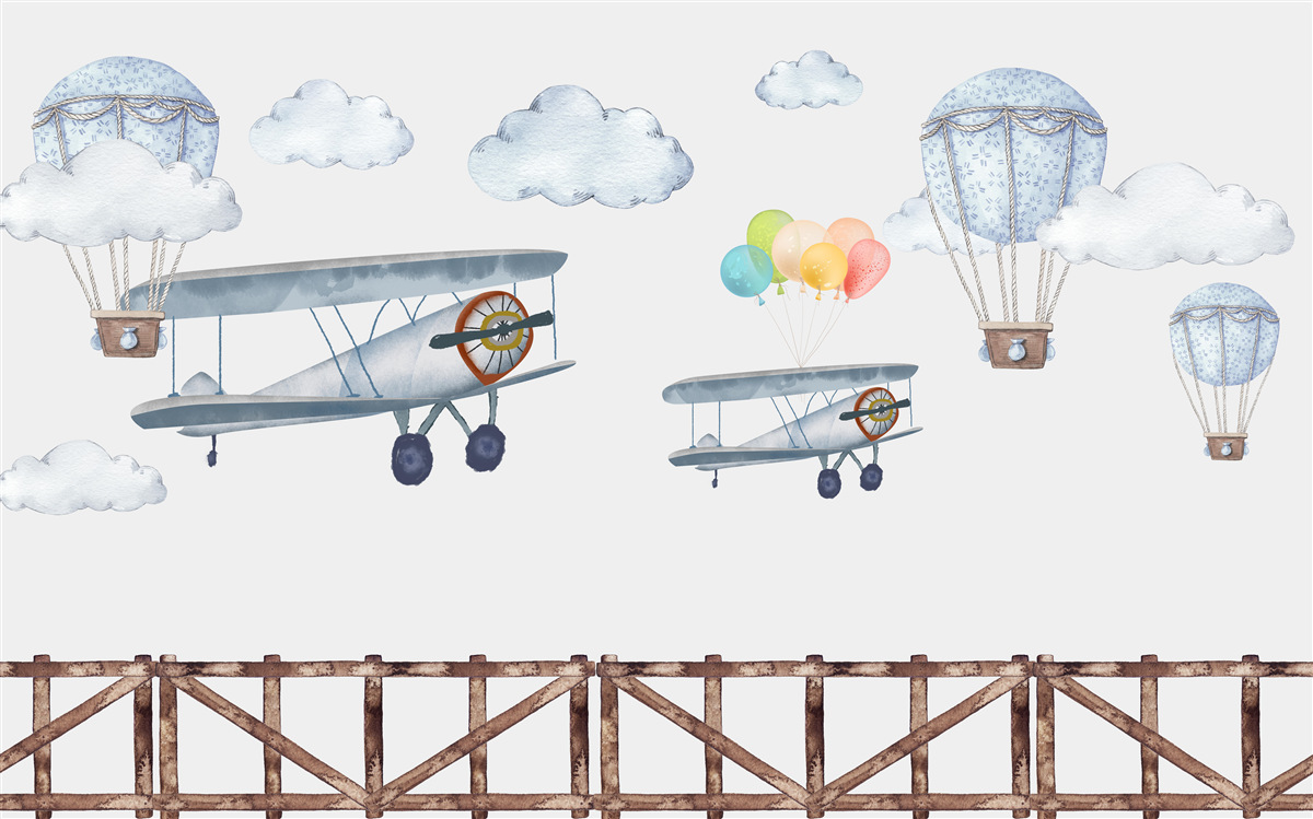 Papier peint voyage dans le ciel