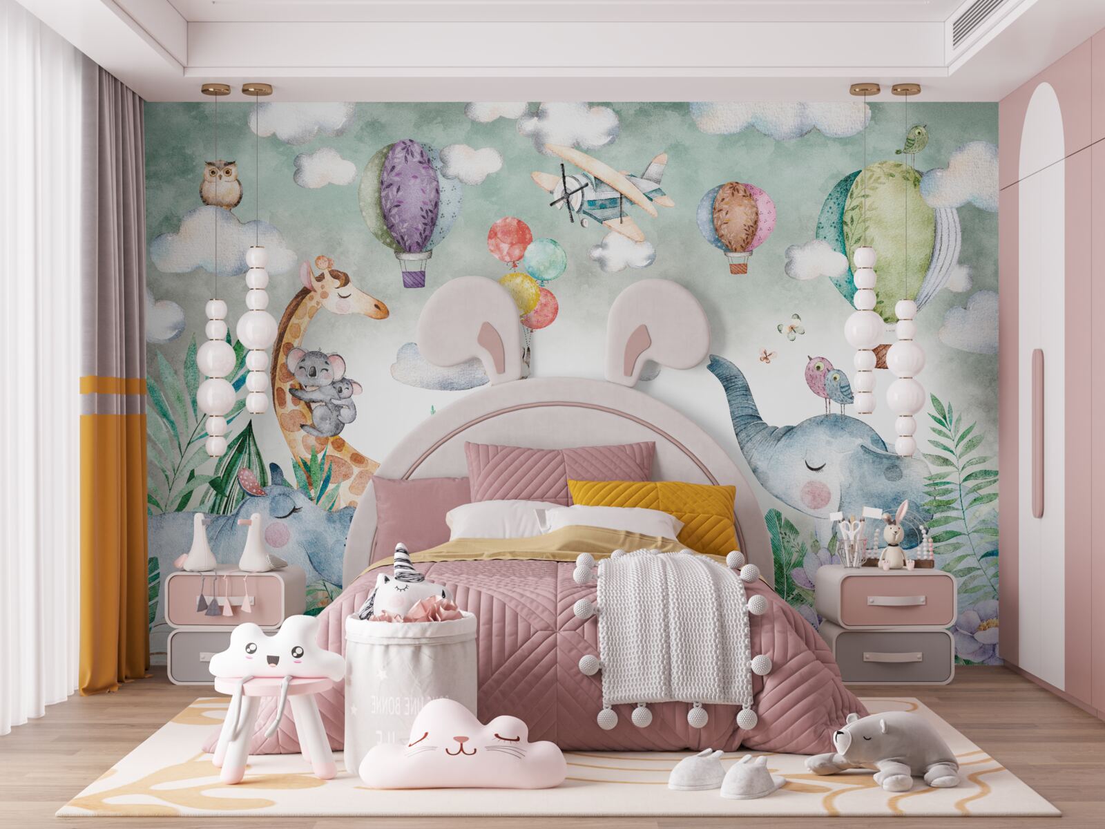 Papier peint animaux au repos profitant de l'amitié