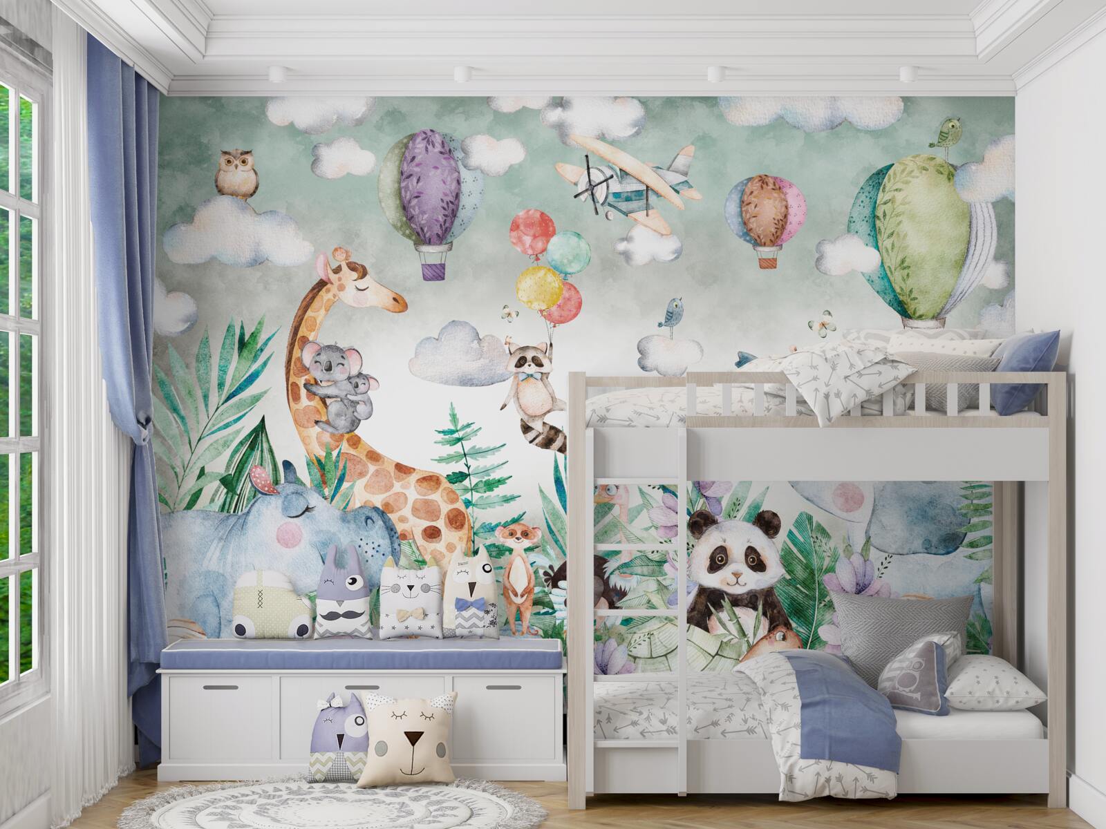 Papier peint animaux au repos profitant de l'amitié