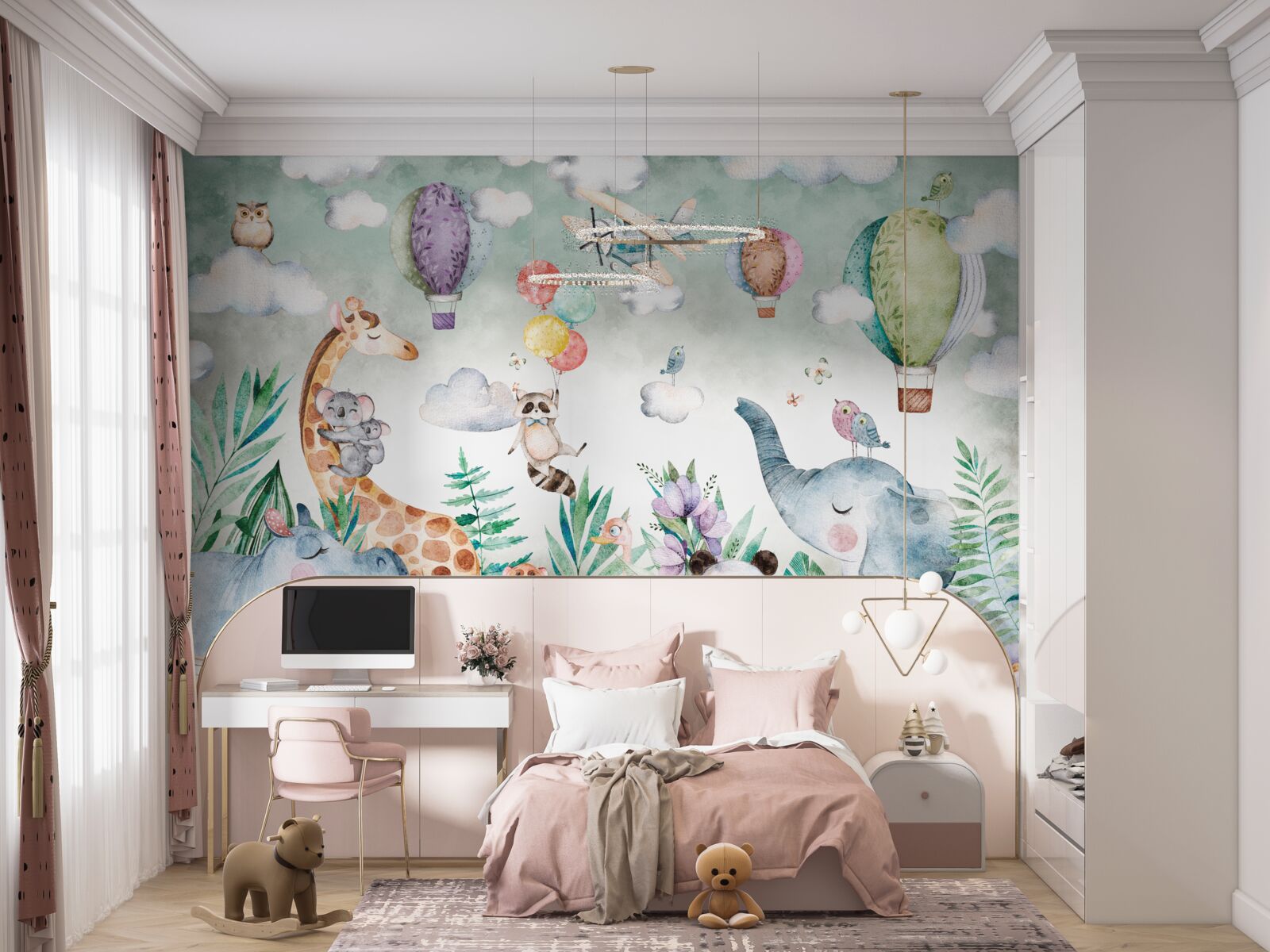 Papier peint animaux au repos profitant de l'amitié