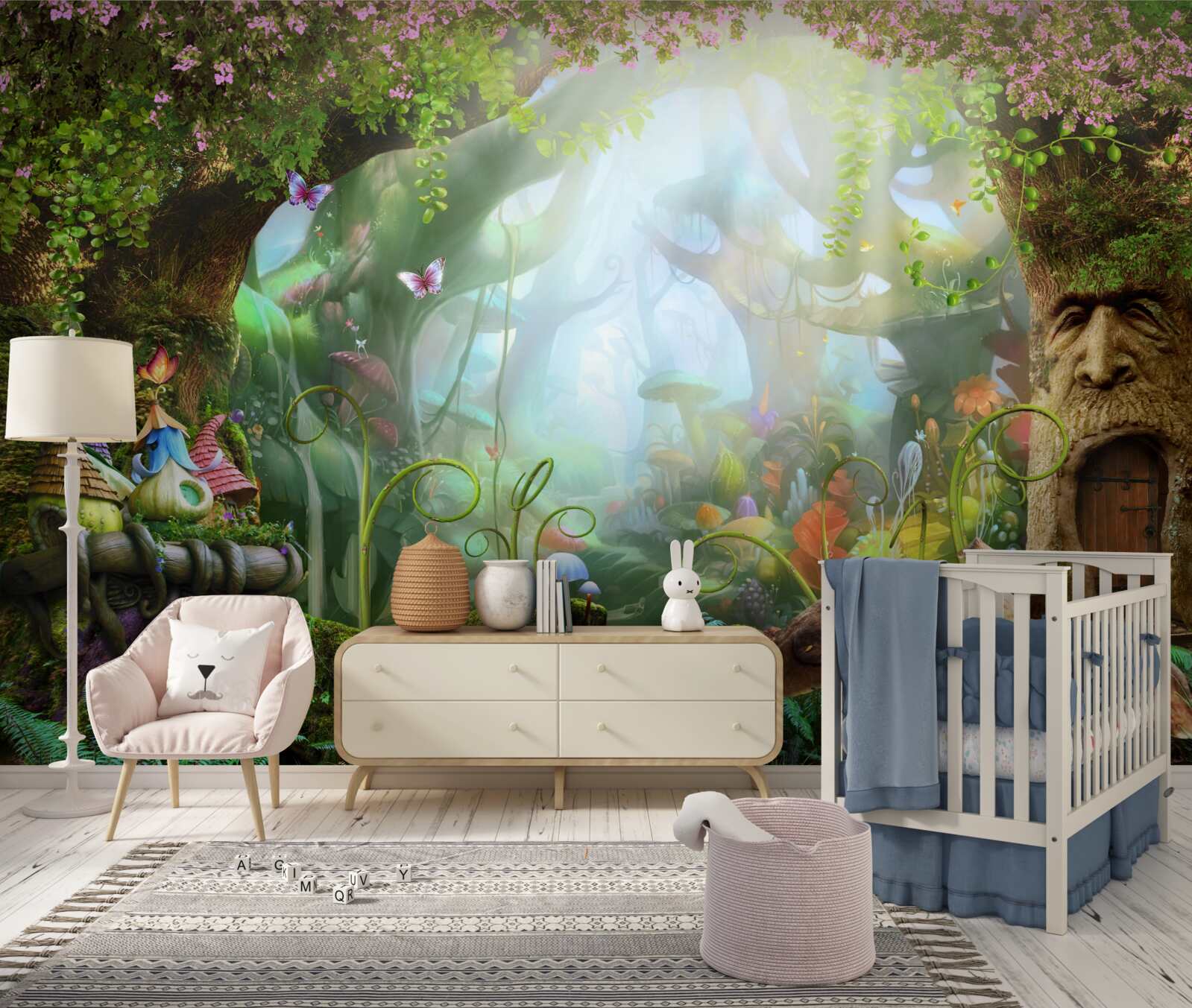 Papier peint fascinante forêt de conte de fées