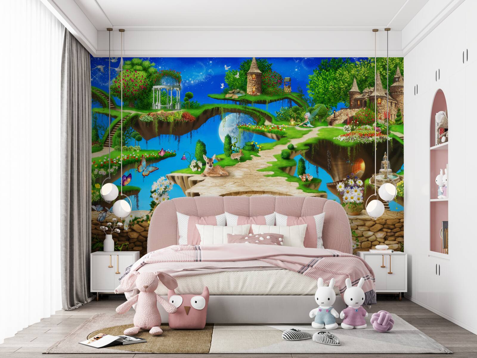 Papier peint pays de la forêt magique