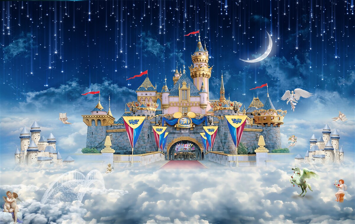 Papier peint pluie de météores sur une grande forteresse