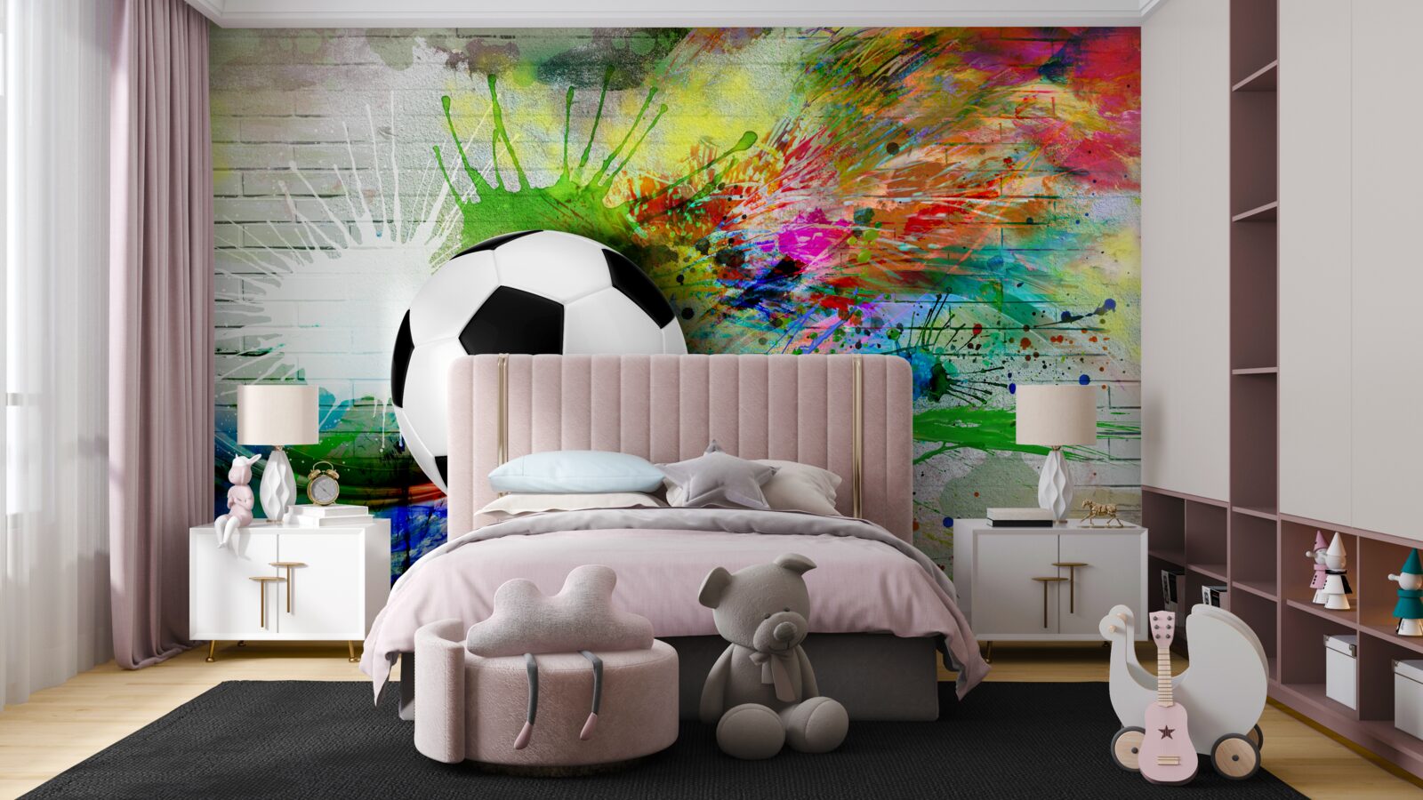 Papier peint arrière-plan luminosité accentuation football