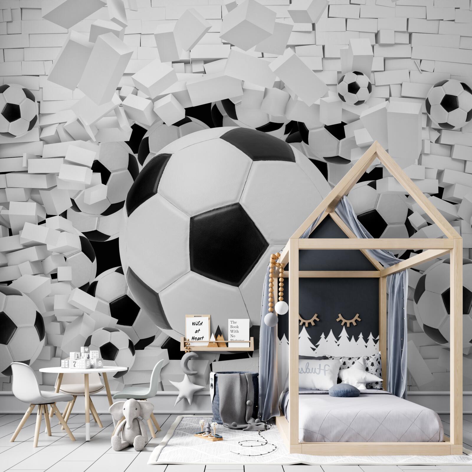 Papier peint beaucoup de ballons de football