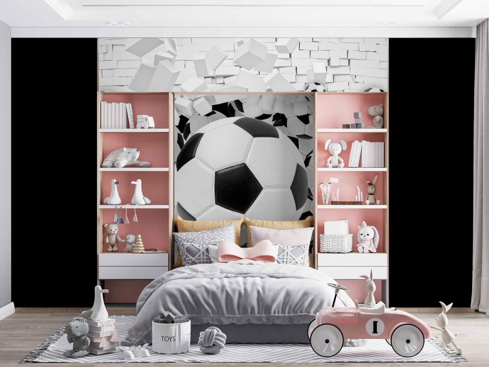 Papier peint beaucoup de ballons de football