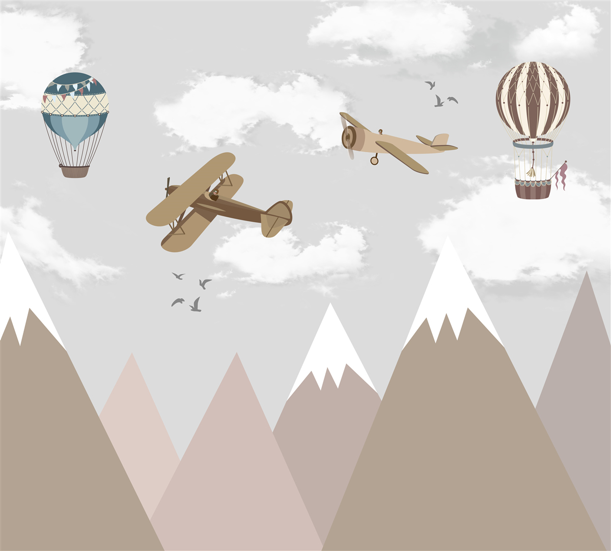 Papier peint aviation et sommets