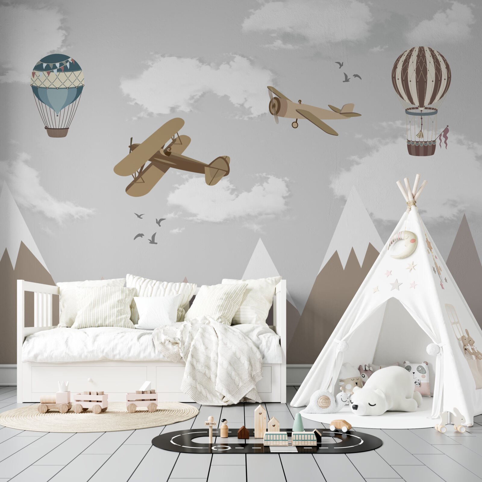Papier peint aviation et sommets