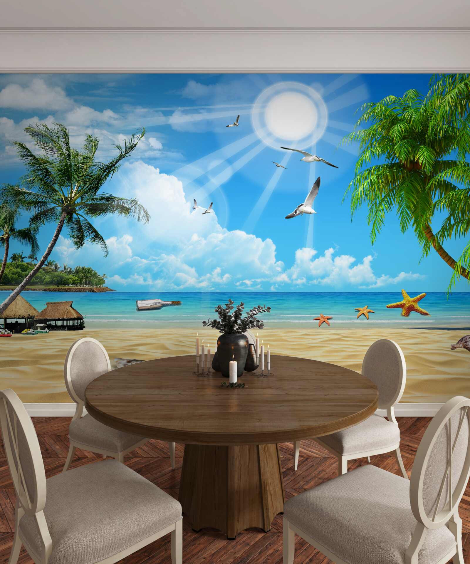 Papier peint endroit paisible et confortable au bord de l'eau