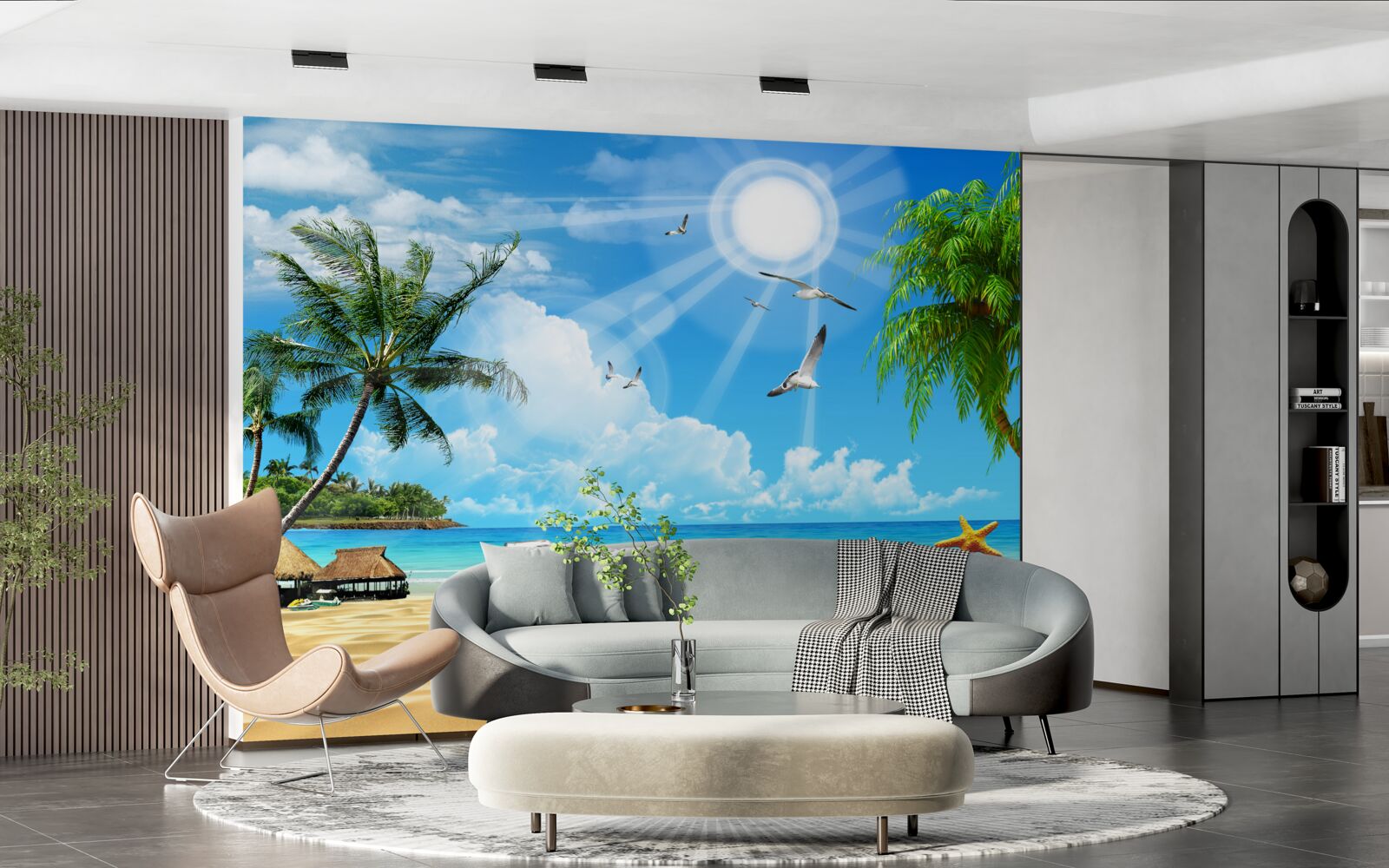 Papier peint endroit paisible et confortable au bord de l'eau