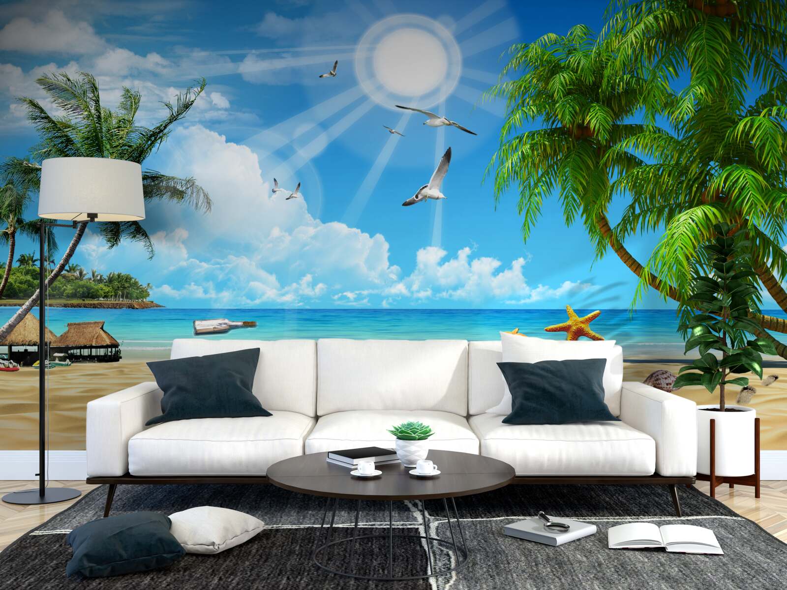 Papier peint endroit paisible et confortable au bord de l'eau