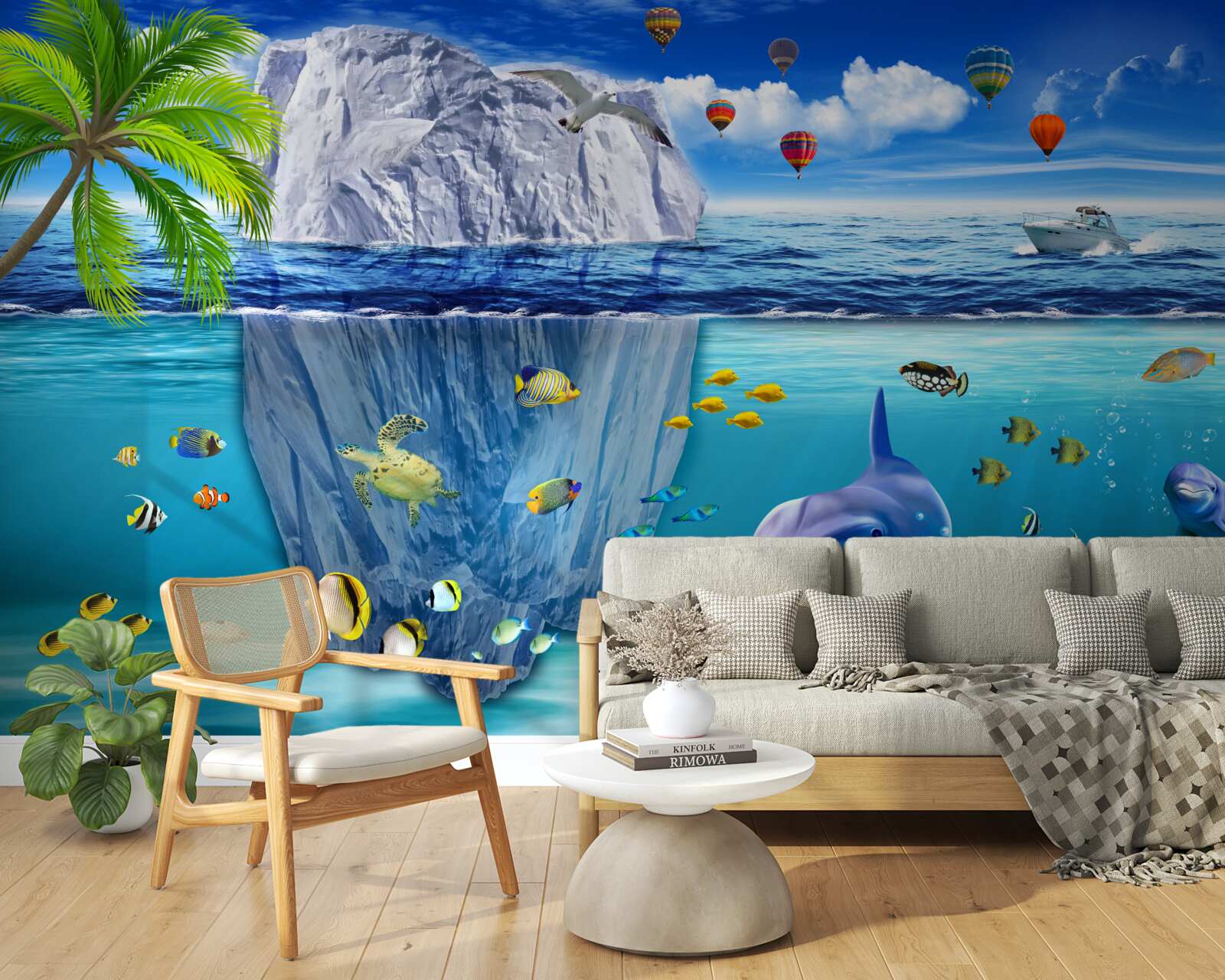Papier peint espèces marines sous-marines