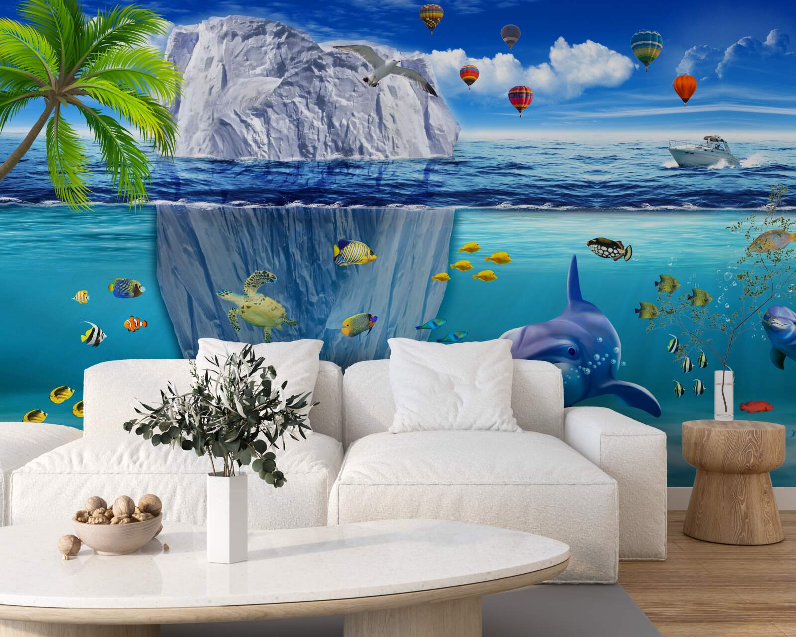 Papier peint espèces marines sous-marines