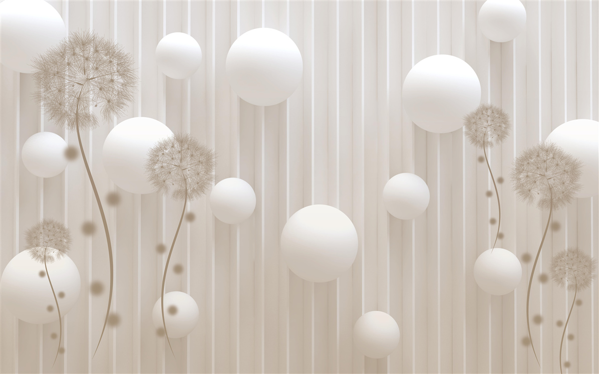 Papier peint perles et laits en rose clair