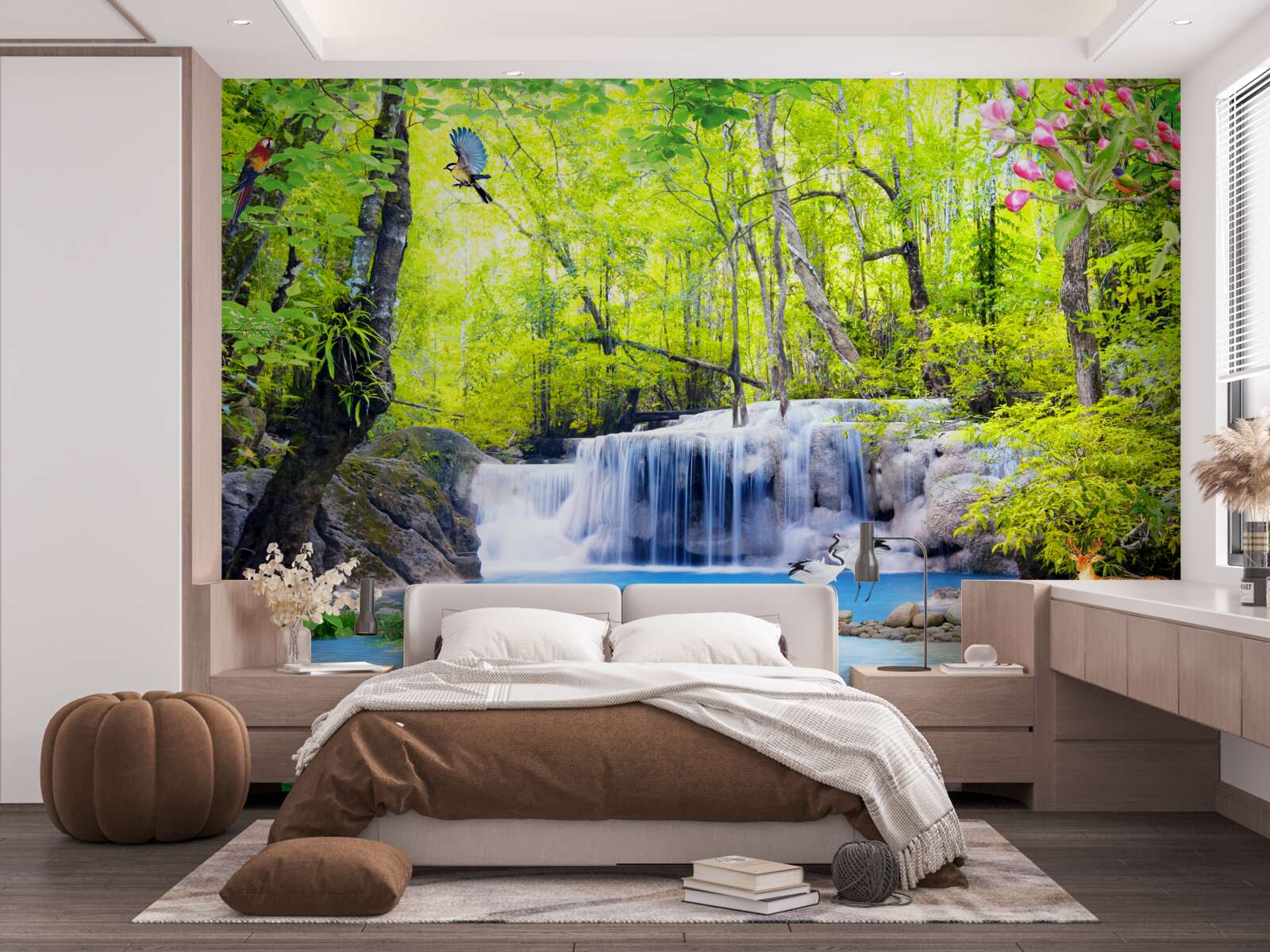 Papier peint Les cascades d'été ont la magie de la nature en elles