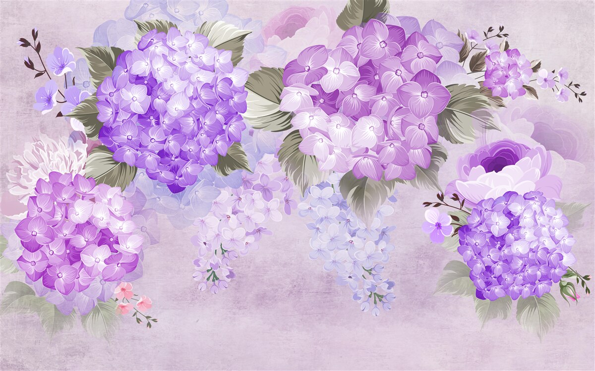 Papier peint combinaison de couleurs dans les tons de violet