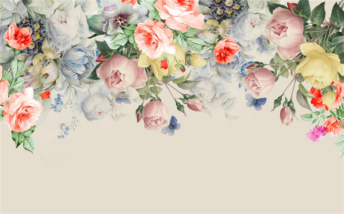 Papier peint une variété éblouissante de papiers à fleurs