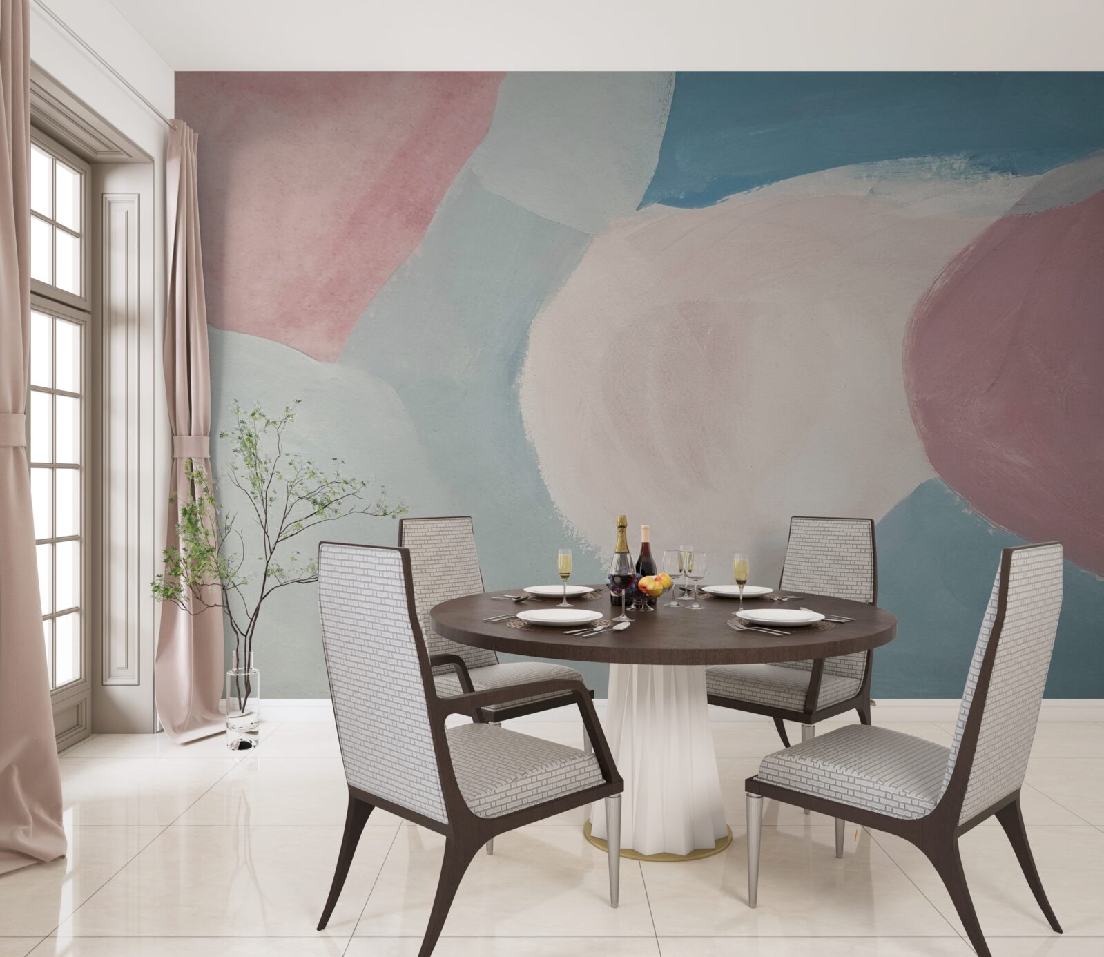 Papier peint des taches de couleur pâle