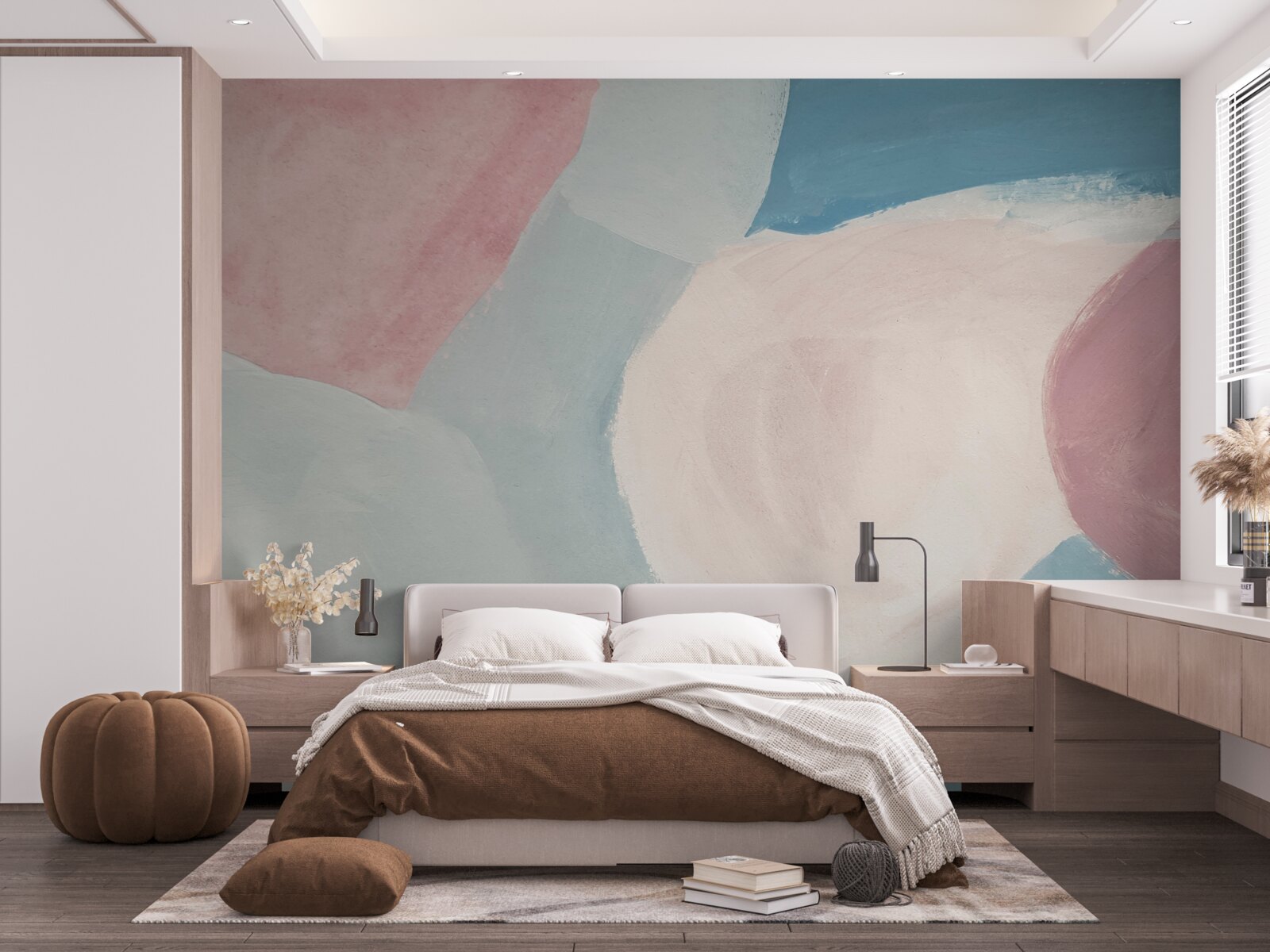 Papier peint des taches de couleur pâle